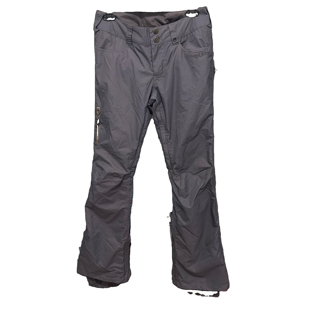 Burton DRYRIDE Insulated Snow Pants Womens S Grey Waterproof Snowboard Ski